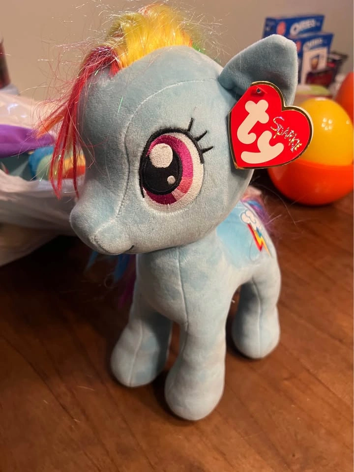 Ty Beanie Babies XL 16” My Little Pony Rainbow Dash Plush - photo 2