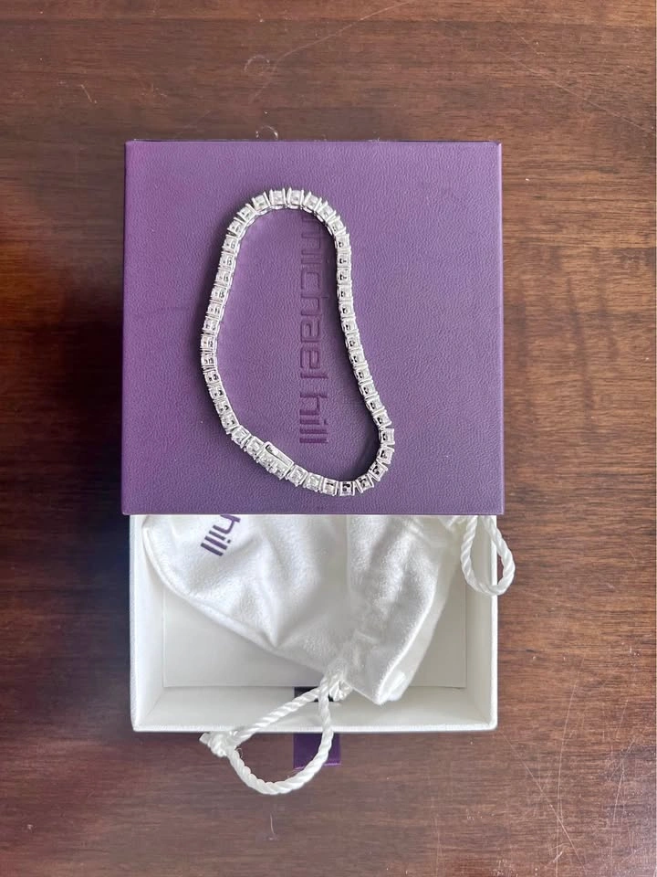 Sterling Silver Tennis Bracelet with Cubic Zirconia