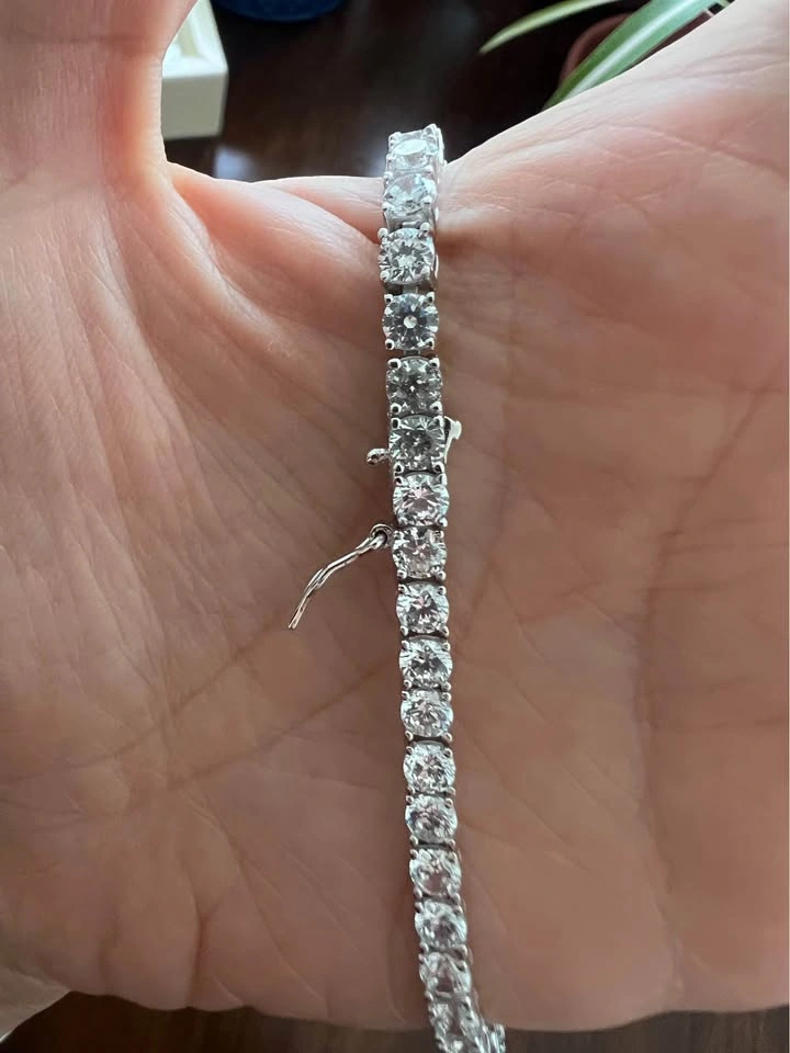 Sterling Silver Tennis Bracelet with Cubic Zirconia - photo 2