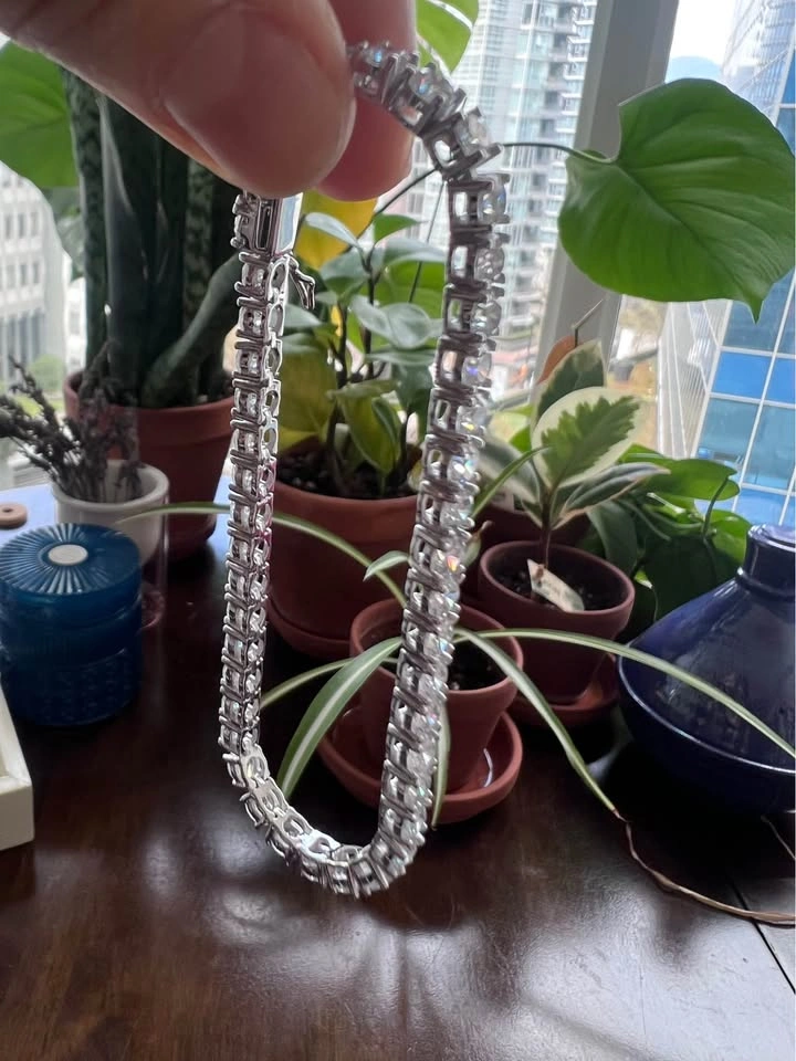 Sterling Silver Tennis Bracelet with Cubic Zirconia - photo 3