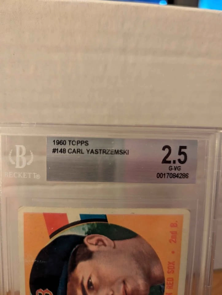1960 Topps Carl Yastrzemski Rookie Card #148 BGS 2.5 - photo 2