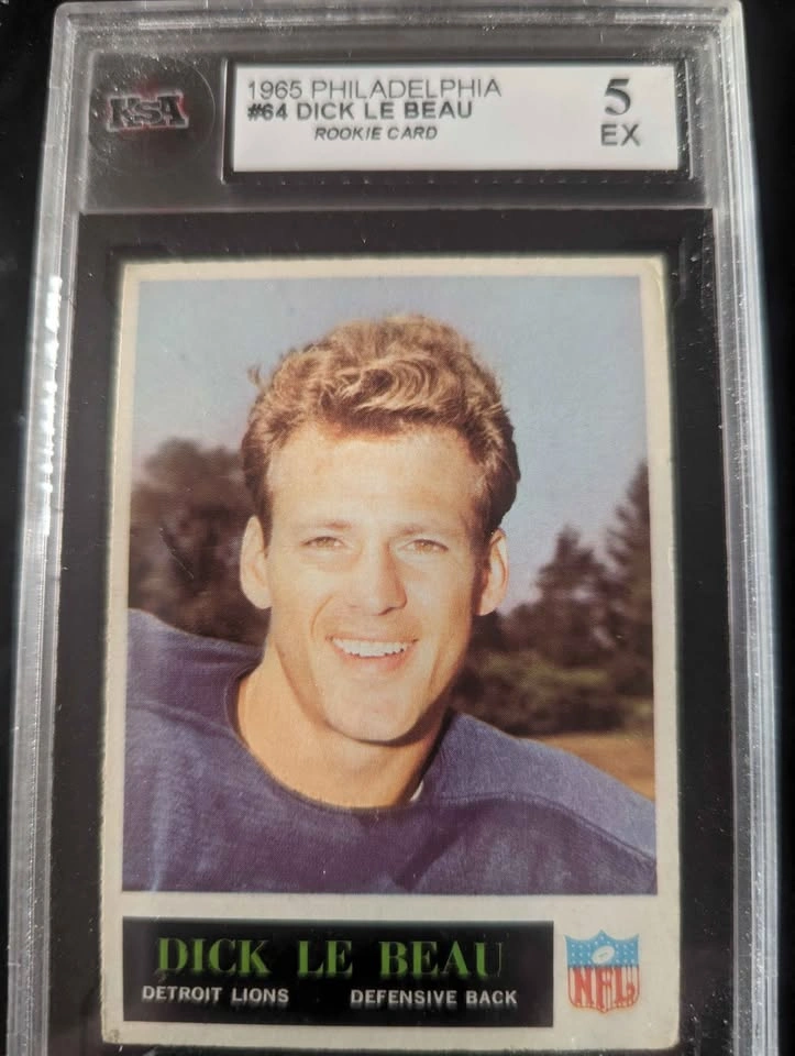 2 NFL Hall of Famers: Dick LeBeau Rookie & Frank Gifford - photo 2