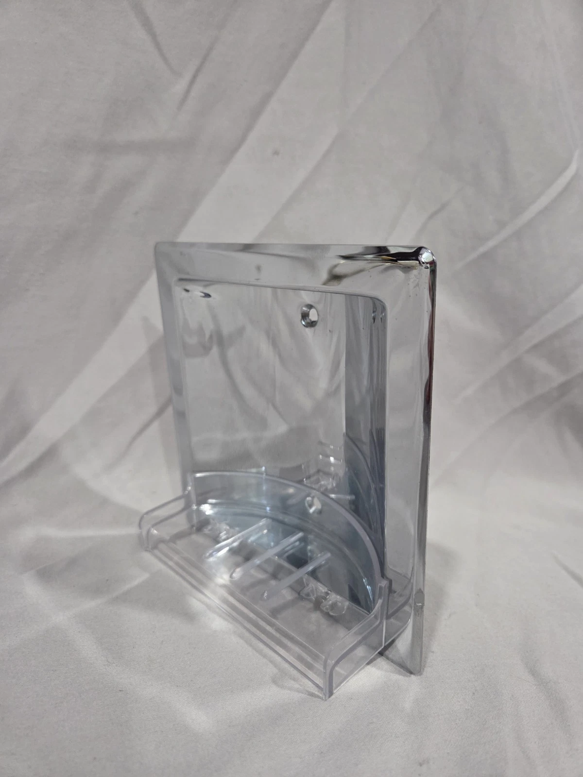 MCM Recessed Chrome Soap Dish Holder Vintage - photo 3