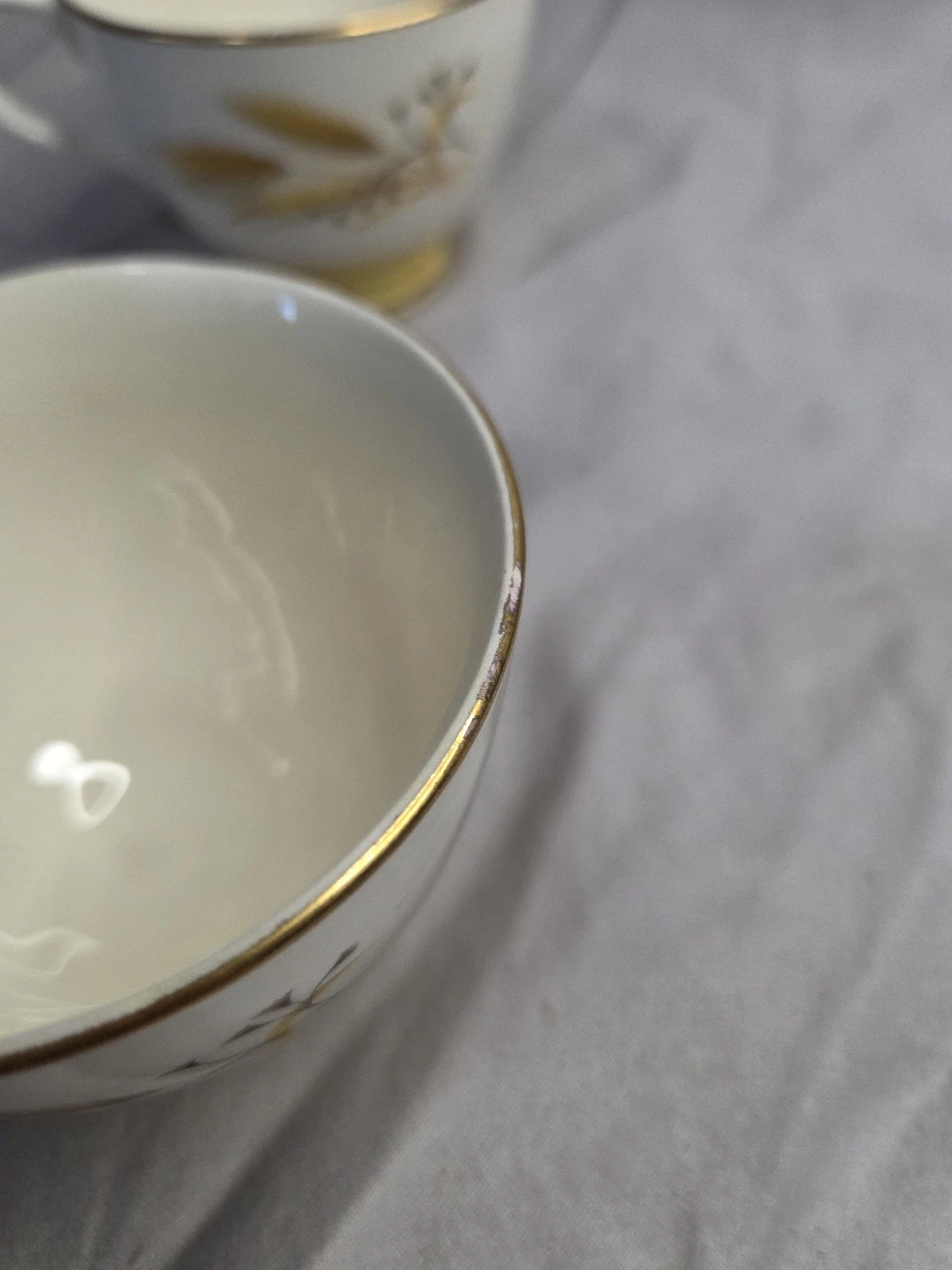 Set of Two Vintage Century "Autumn Gold" MCM Cups - photo 5