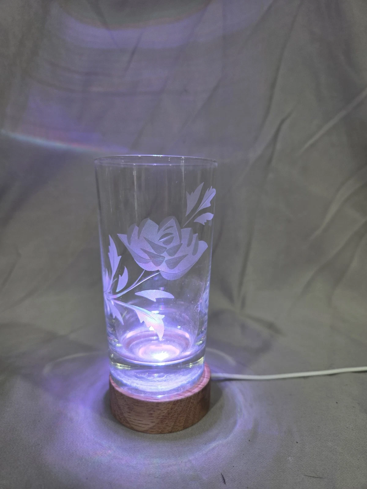 Vintage Rose Etched Glasses (Set Of 4) - photo 2