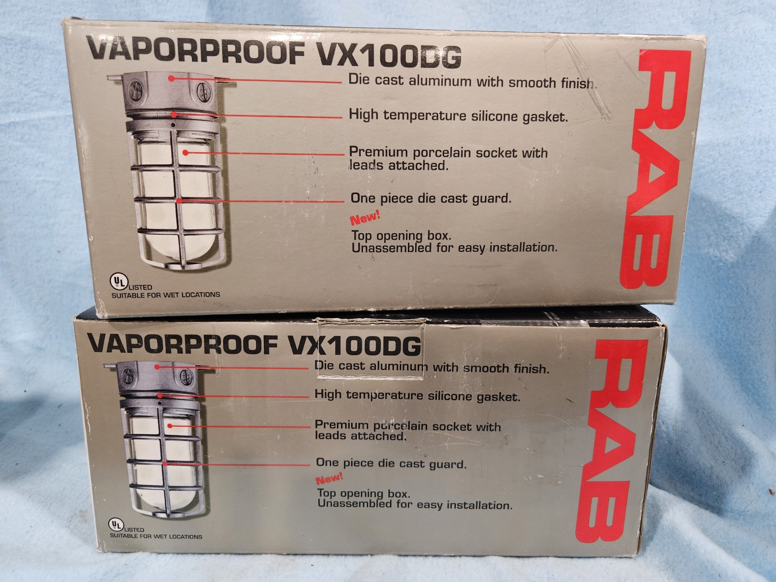 Set Of Two Sealed Never Opened Vaporproof VX100DG RAB Lights