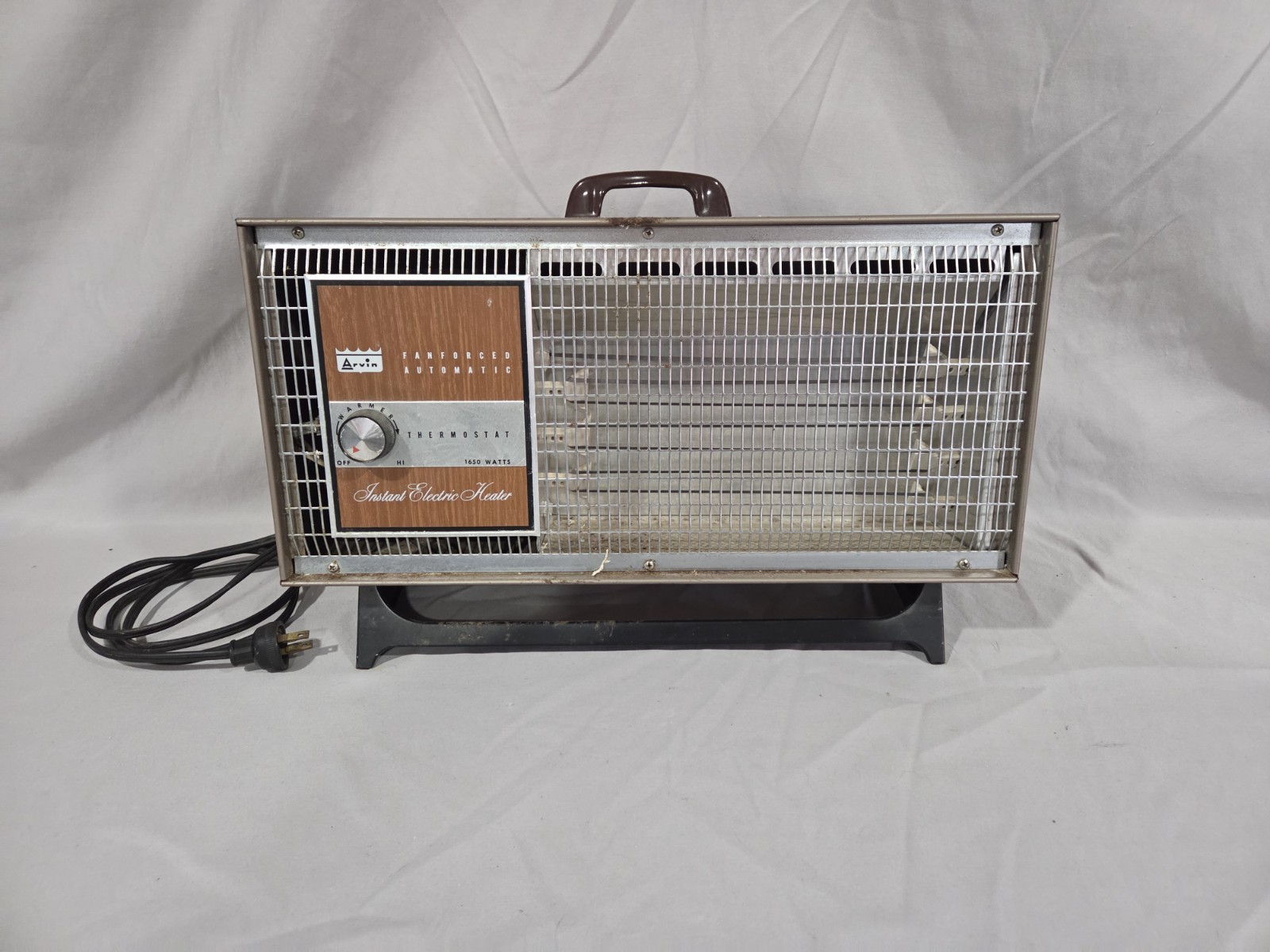 Arvin Fan Forced Auto Instant Electric Heater Tested Vintage Hea