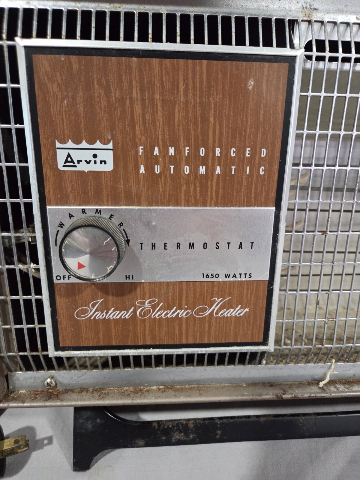 Arvin Fan Forced Auto Instant Electric Heater Tested Vintage Hea - photo 2