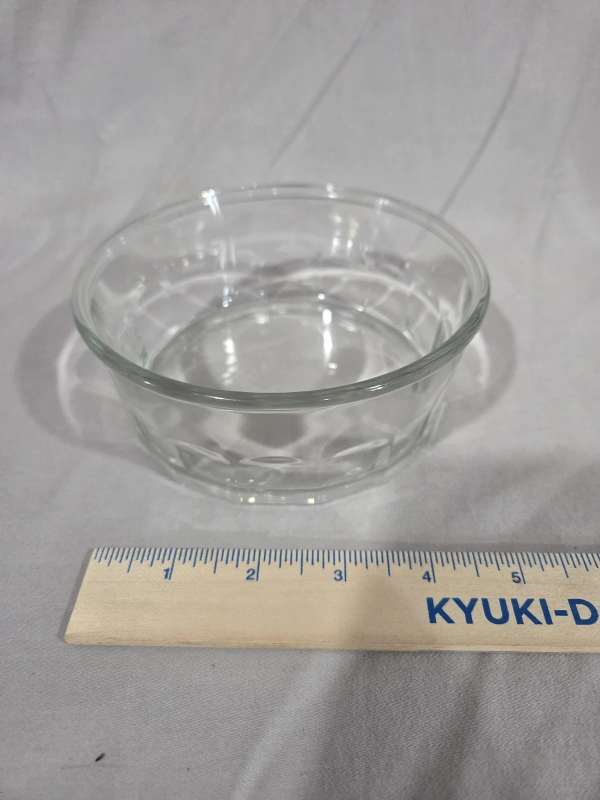 Clear Glass Desert Bowl 4.5 Vintage Mid Century