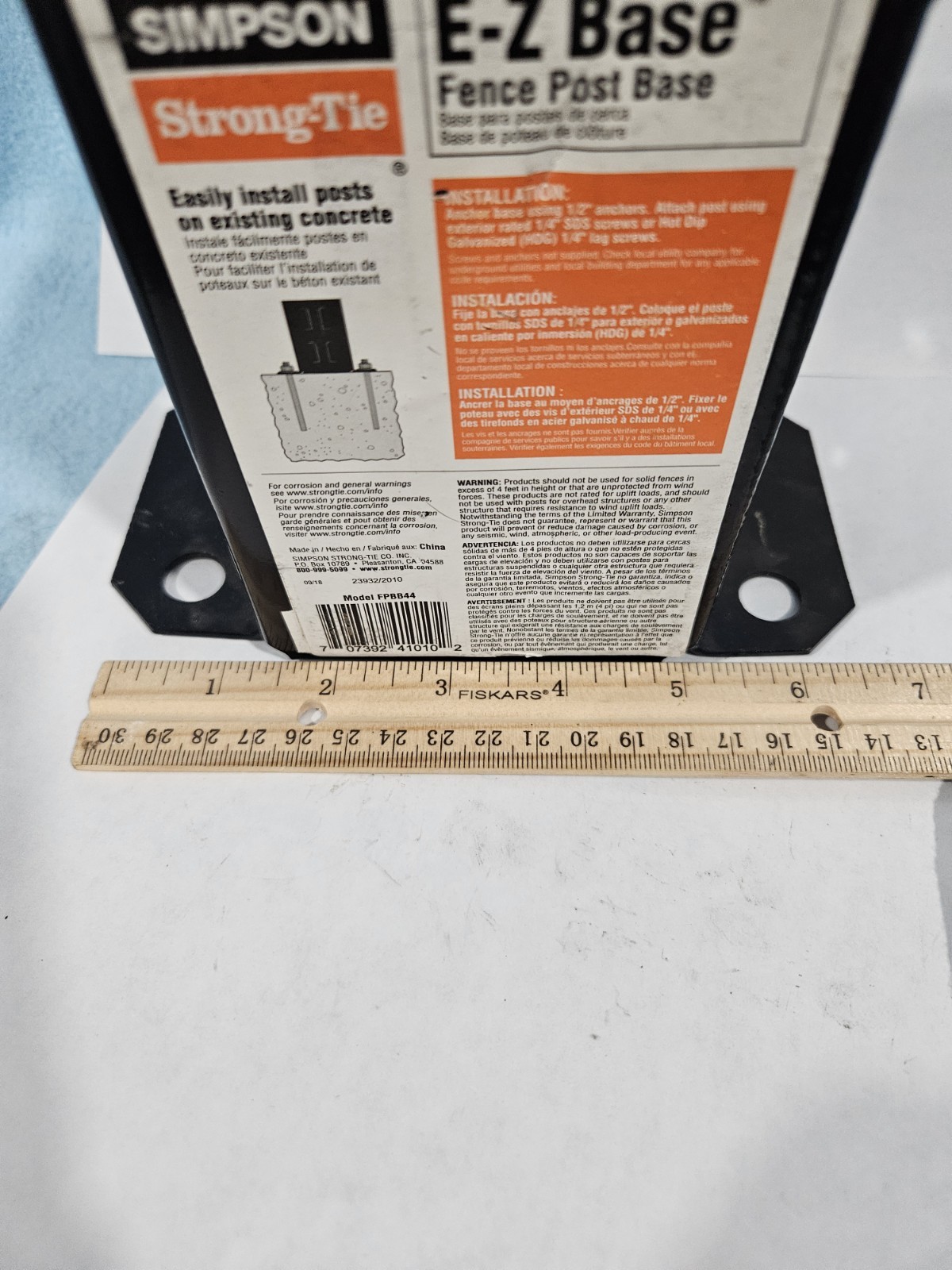 Brand New E-Z Base Fence Post Base FPBB44 - photo 2