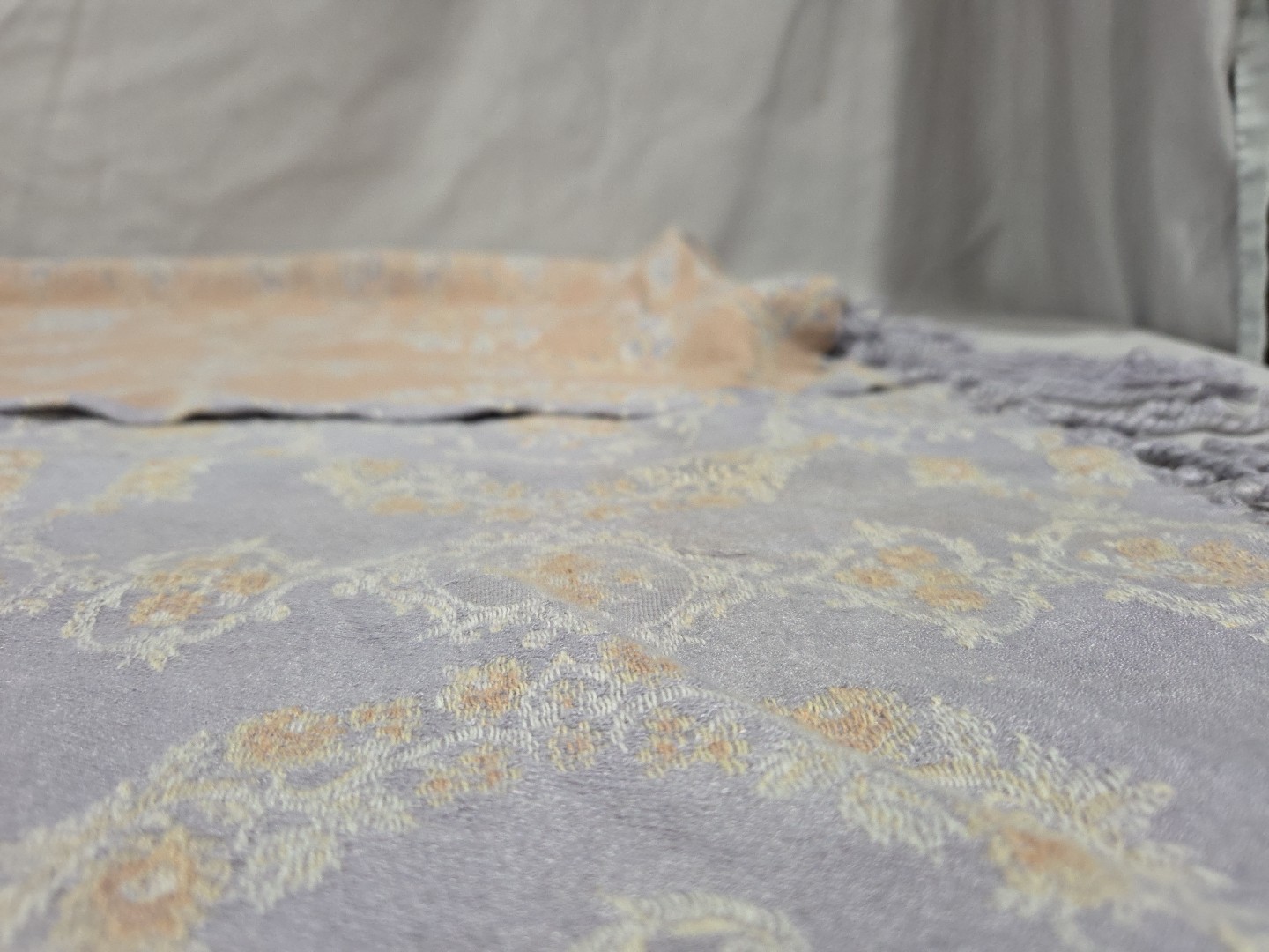 Malabar Grove Lavender And Peach Throw 52x43 Inch Cotton Blend - photo 3