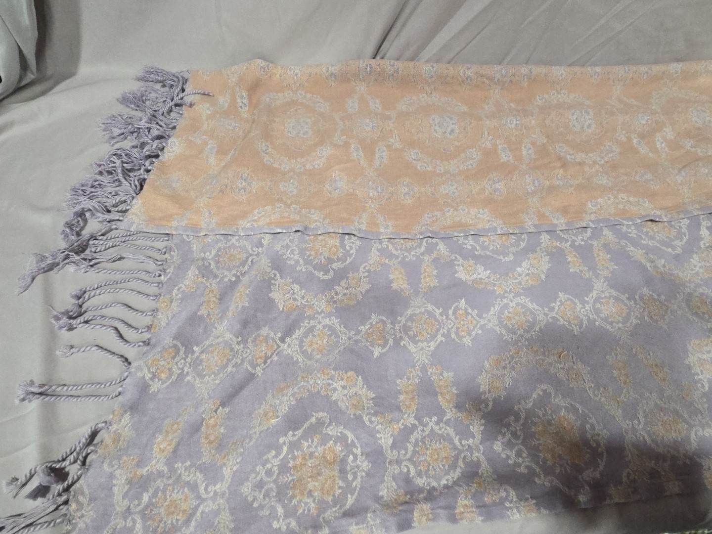 Malabar Grove Lavender And Peach Throw 52x43 Inch Cotton Blend - photo 4