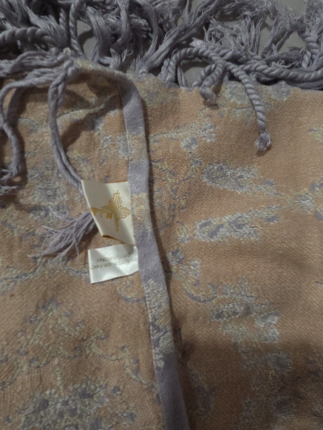 Malabar Grove Lavender And Peach Throw 52x43 Inch Cotton Blend - photo 5
