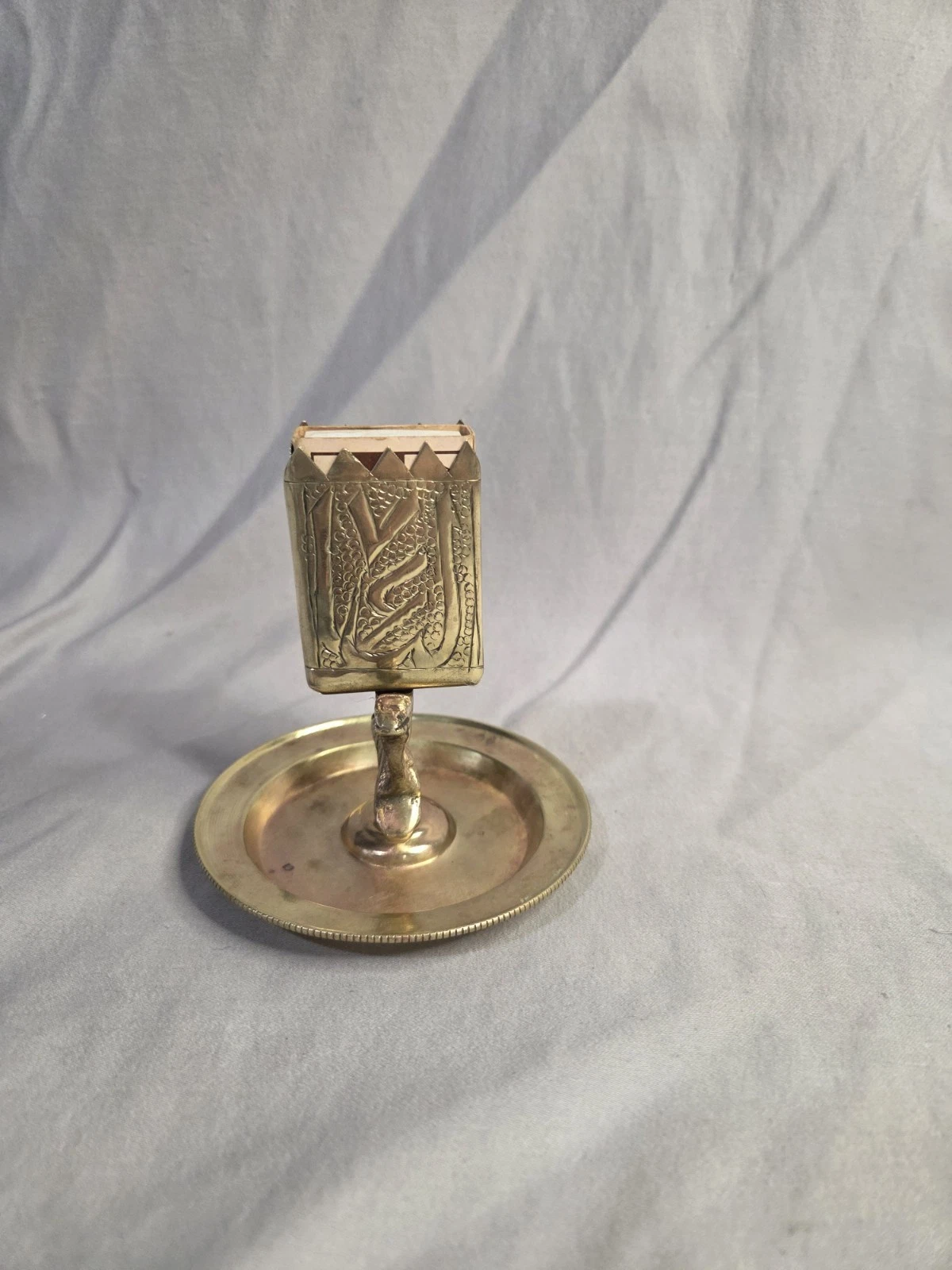 Vintage Brass Camel Matchbox Holder & Trinket Tray - photo 3