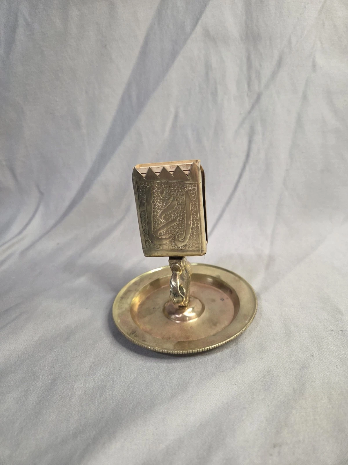 Vintage Brass Camel Matchbox Holder & Trinket Tray - photo 4
