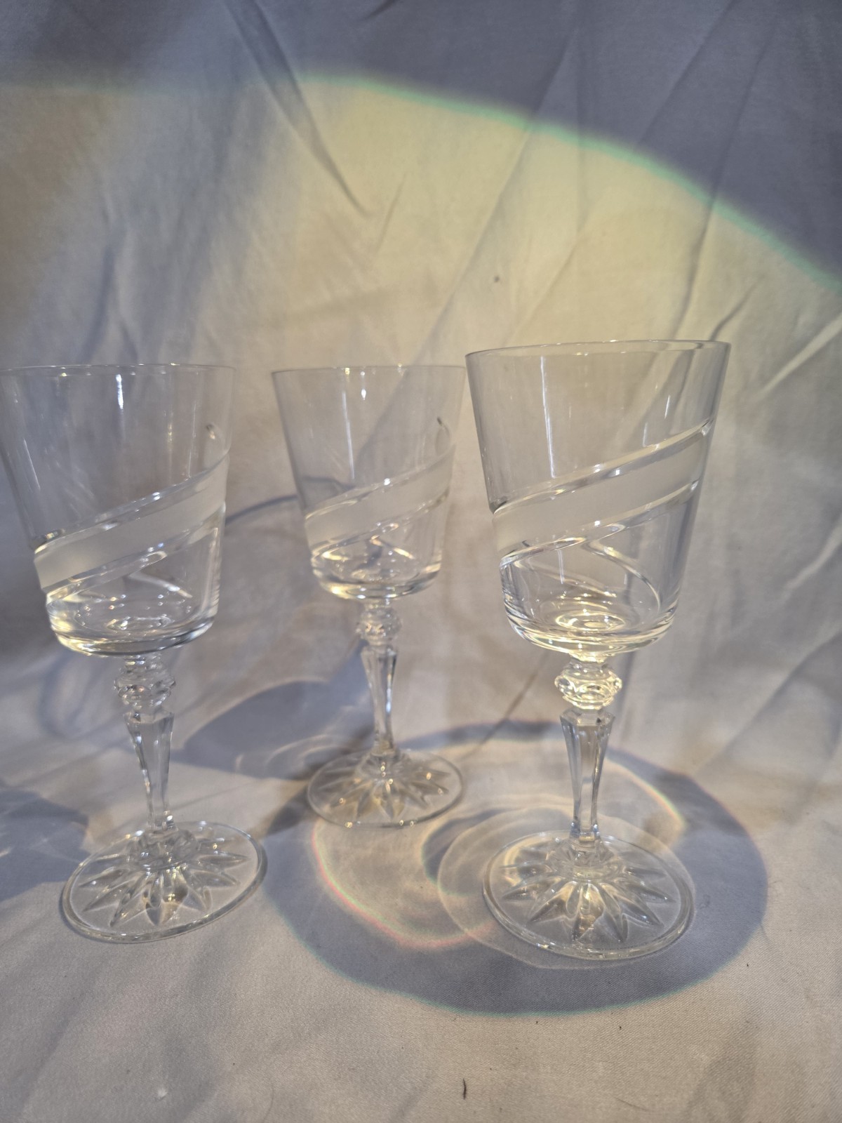 Vintage Spiral-Cup And Edged Crystal Glasses - photo 3