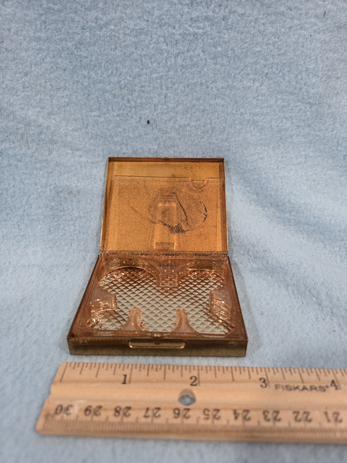 1950's Brass & Rhinestone Dollar Sign Coin Purse - photo 2