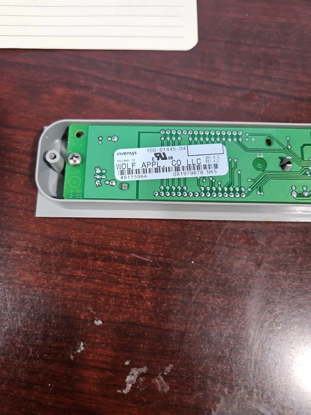 Wolf Warming Drawer Control Touchpad 811596A Open Box