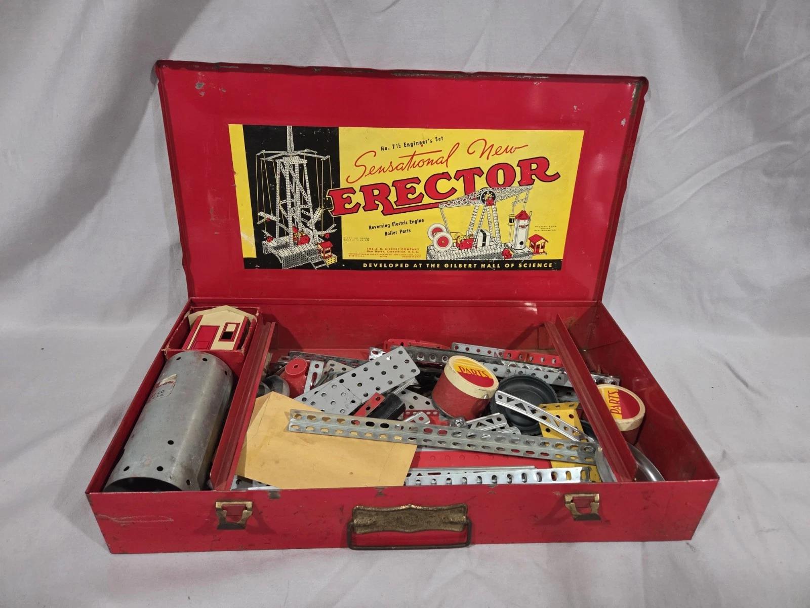 Erector Set No. 7 1/2 Good for Decor or Parts - photo 2
