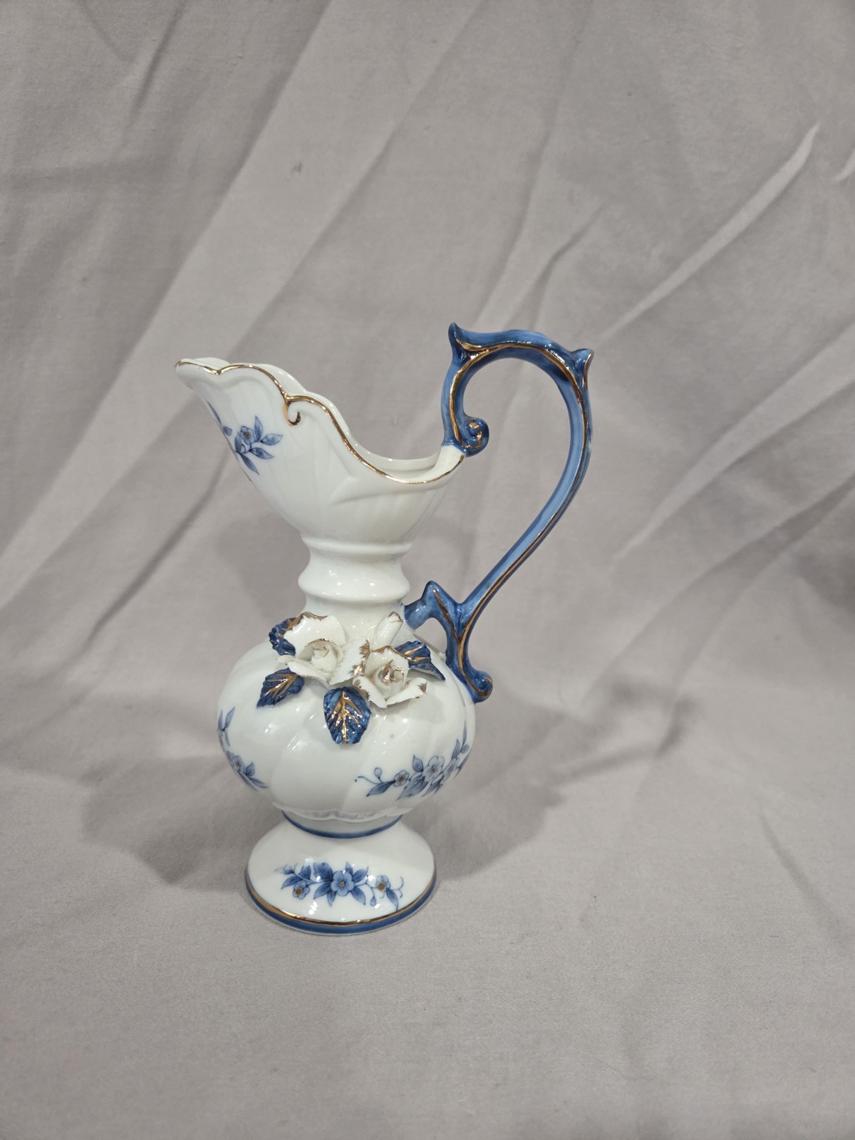 Brinn's Pittsburgh Ceramic Ewer Blue And White China