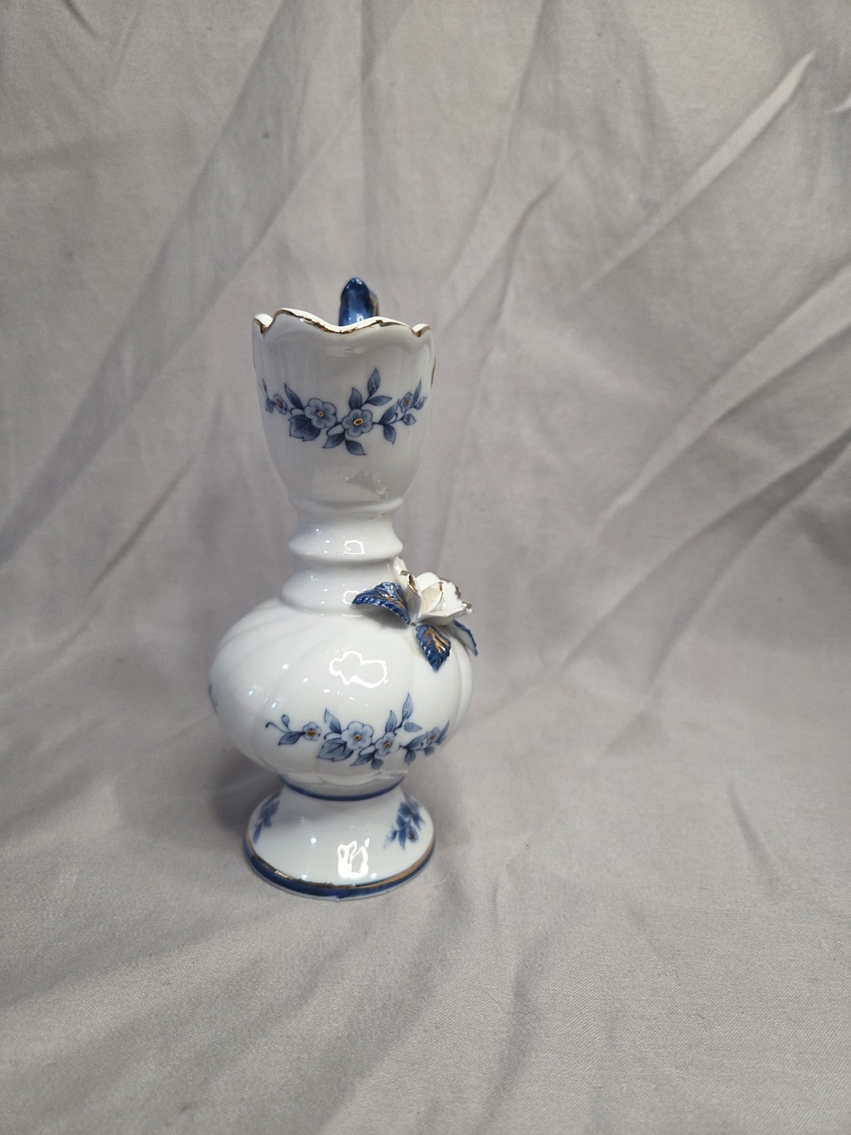 Brinn's Pittsburgh Ceramic Ewer Blue And White China - photo 4