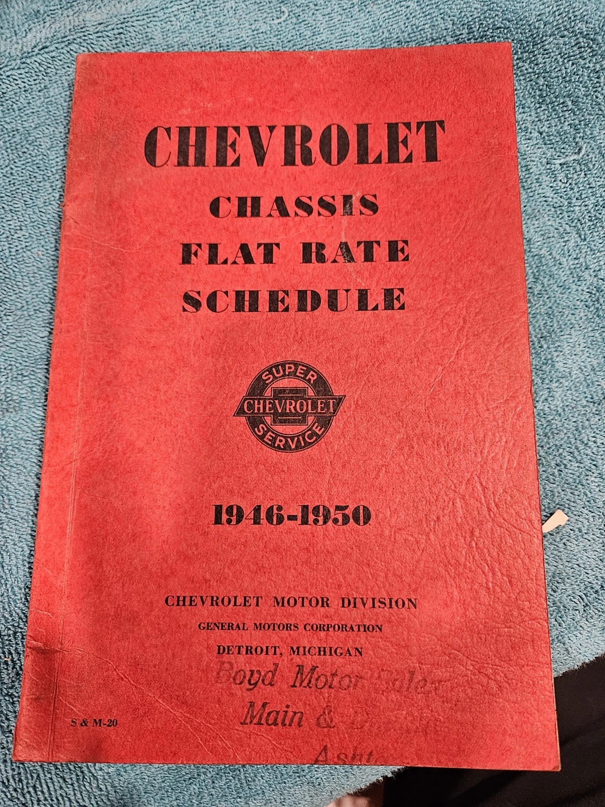 1946-1950 Chevrolet Chassis Flat Rate Manual