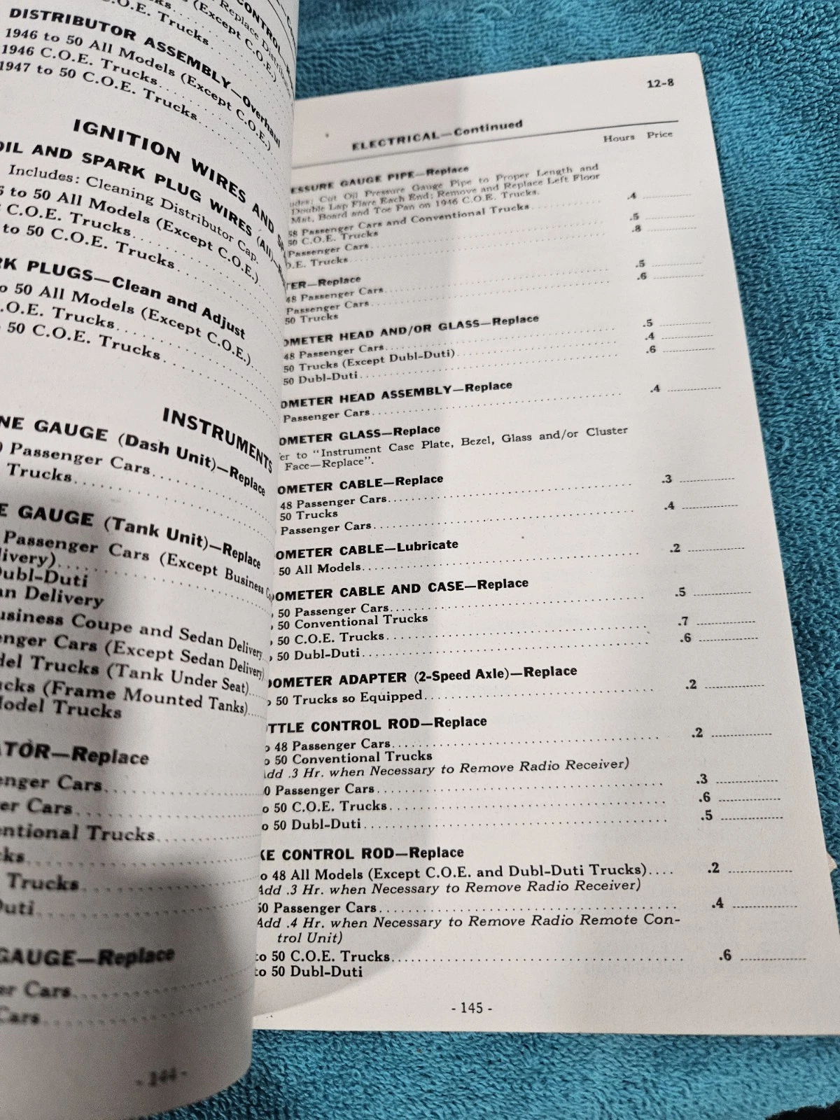 1946-1950 Chevrolet Chassis Flat Rate Manual - photo 3