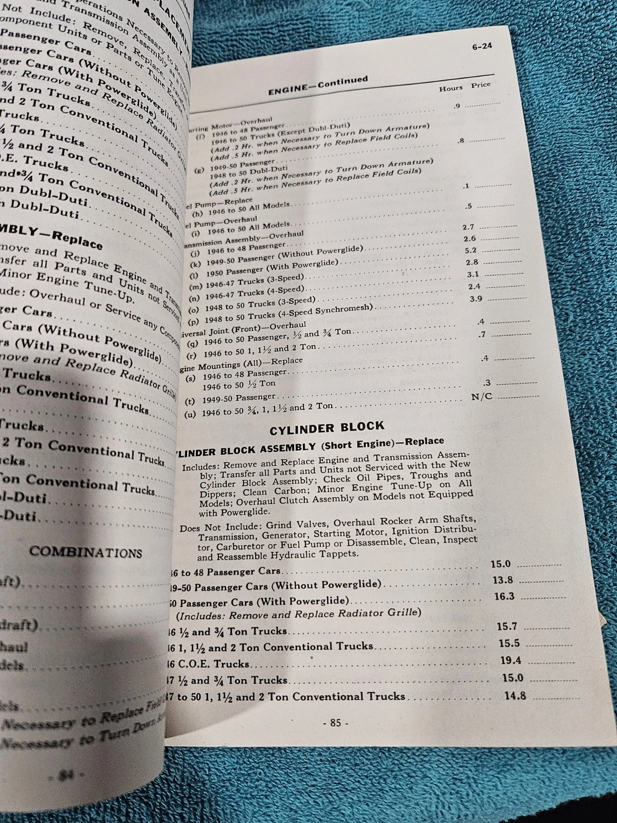 1946-1950 Chevrolet Chassis Flat Rate Manual - photo 5
