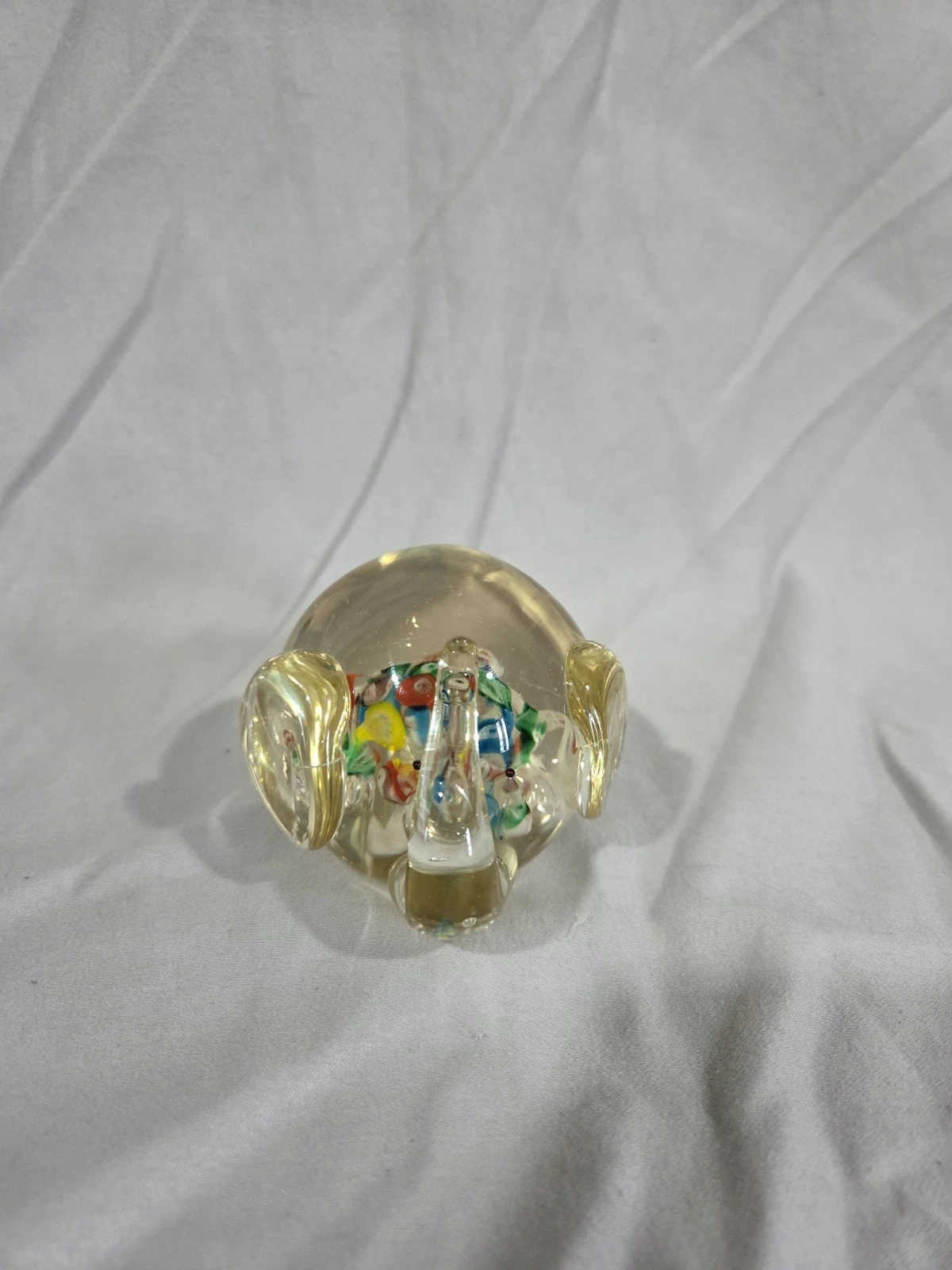 Hand Blown Cenwile Ardalt Japan Elephant Paperweight