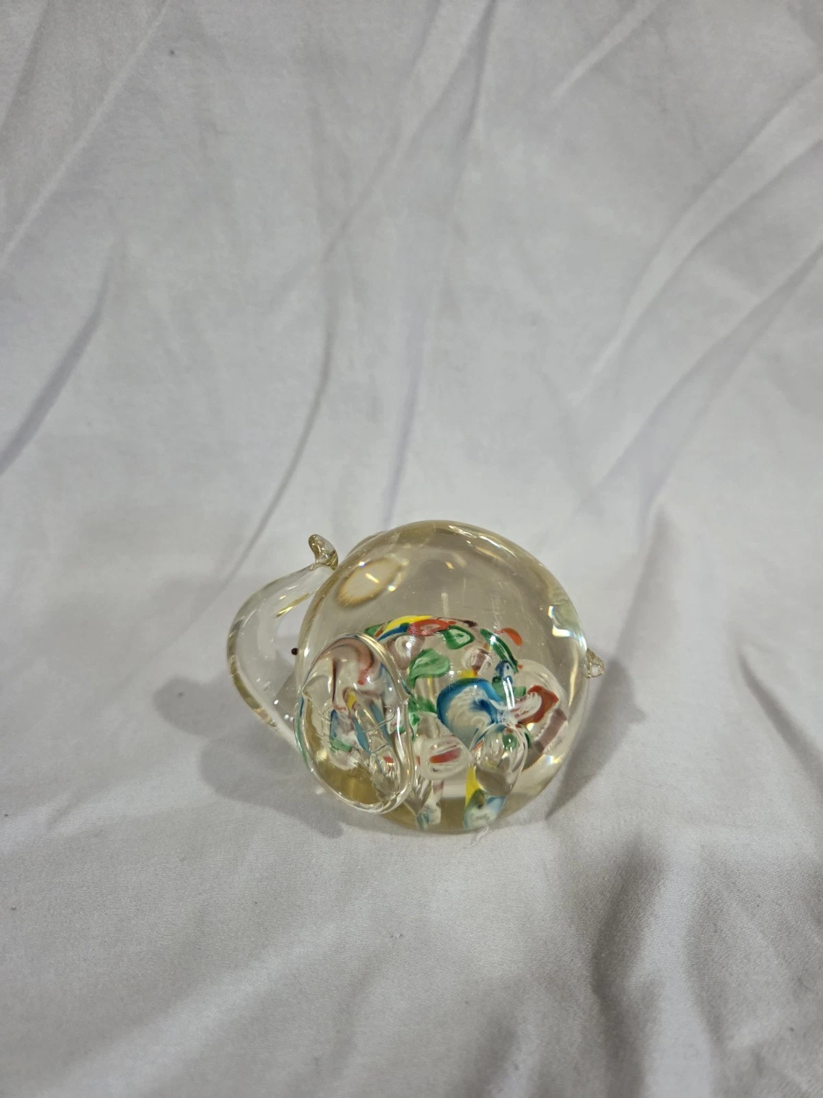 Hand Blown Cenwile Ardalt Japan Elephant Paperweight - photo 2