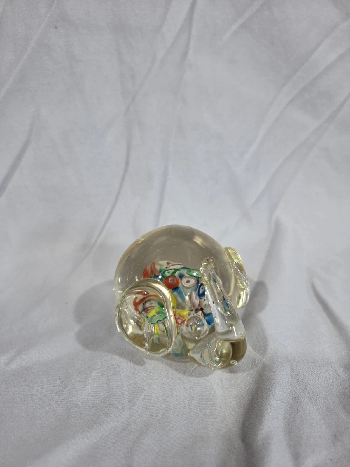 Hand Blown Cenwile Ardalt Japan Elephant Paperweight - photo 4