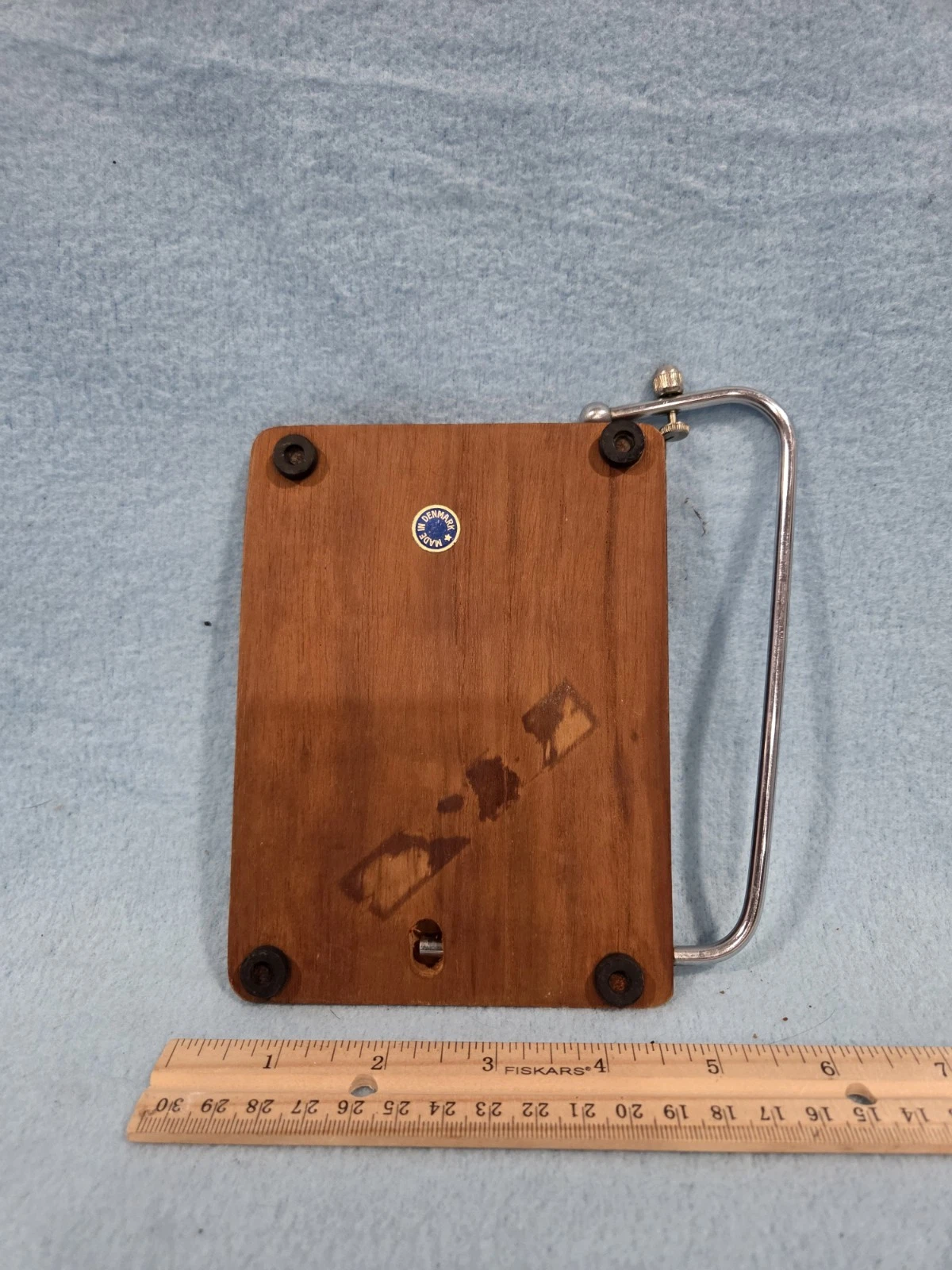 Denmark Made Cheese Slicer Vintage Useable MCM History - photo 3