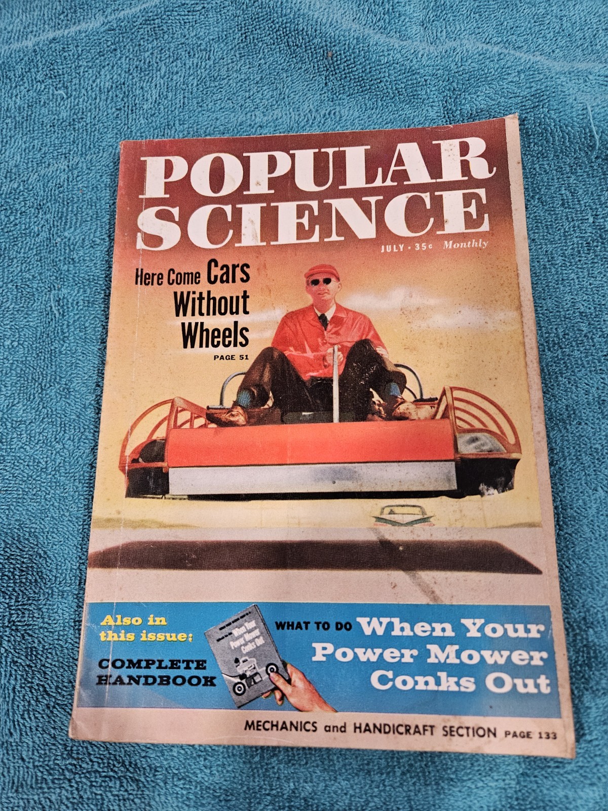 Popular Science Magazine July 1959 Cars Without Wheels