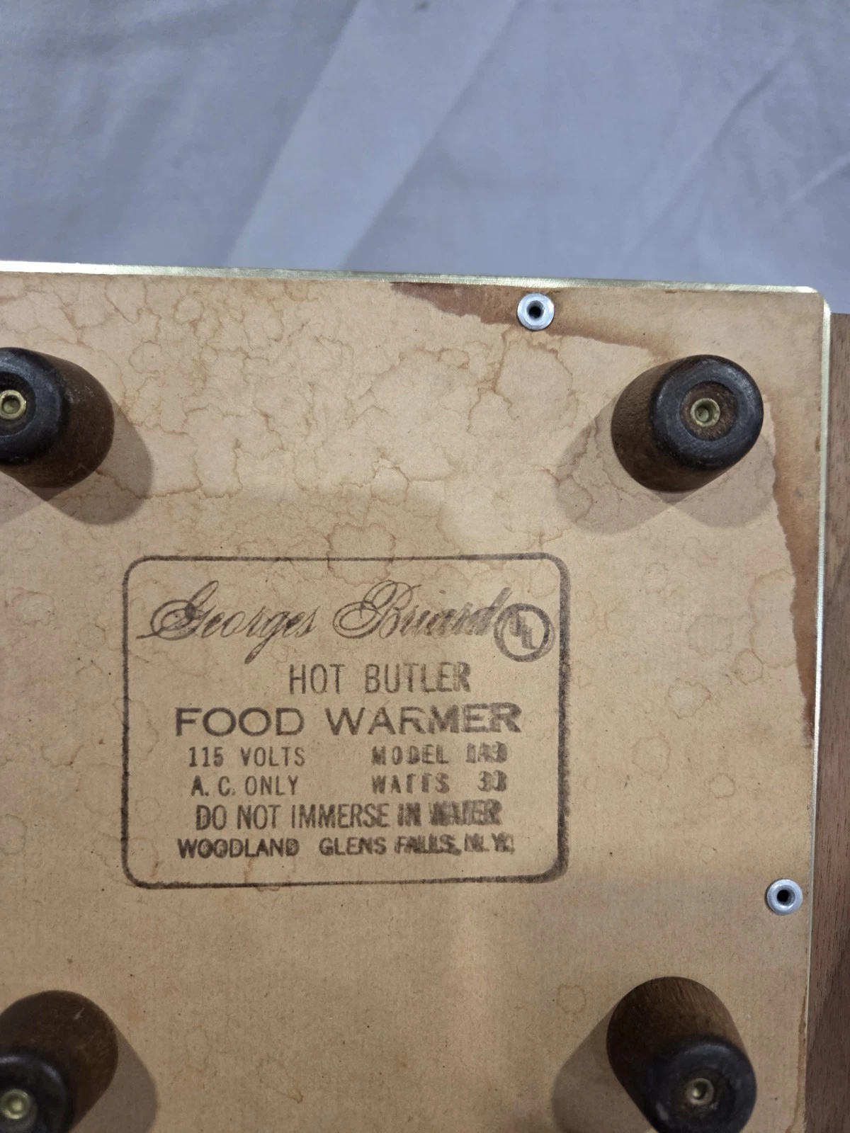 Vintage Georges Briard Hot Butler Food Warmer Electric Warming T - photo 2
