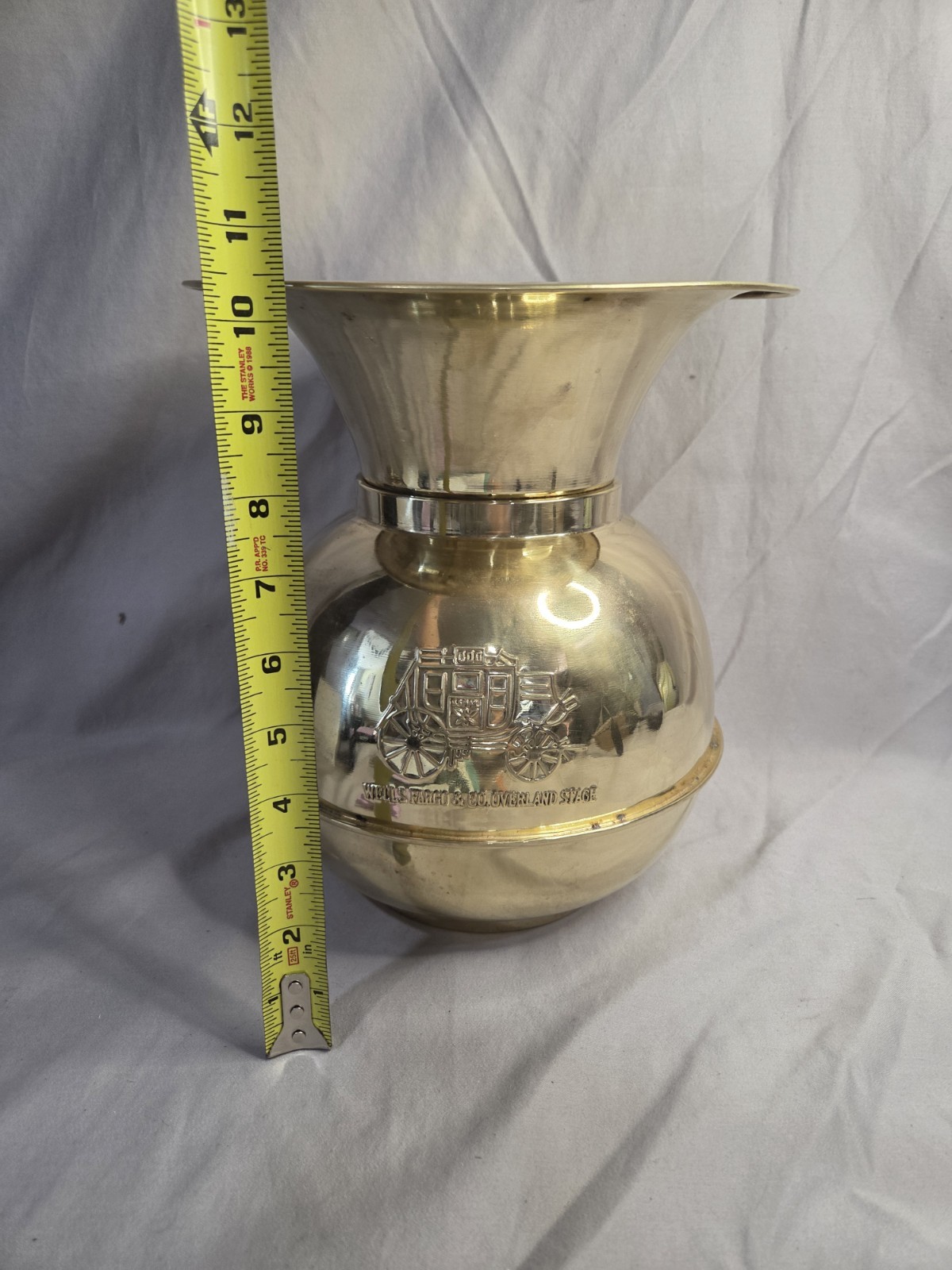 Wells Fargo & Co Stage Spittoon - Brass - photo 5
