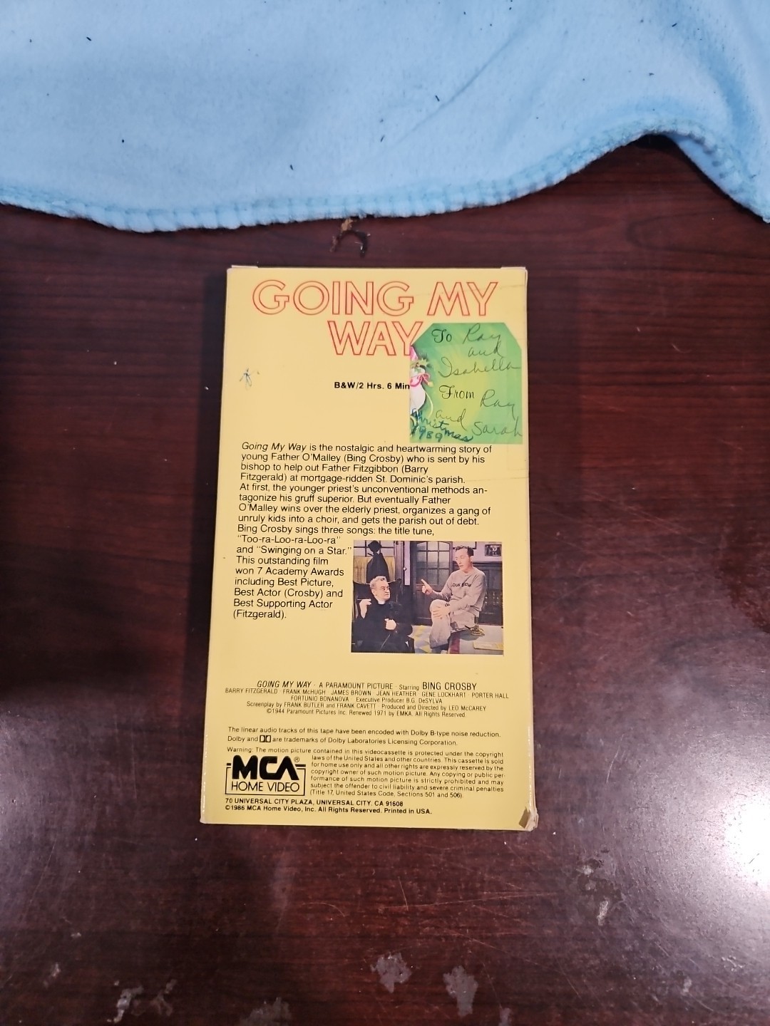 Going My Way VHS 1994 Bing Crosby Barry Fitzgerald Best Picture - photo 3