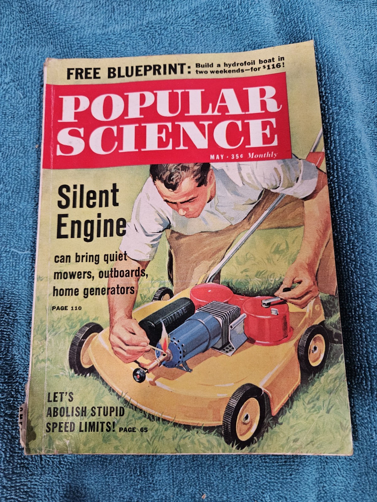 Popular Science Magazine May 1960 Flying Boat Silent Engine Mowe