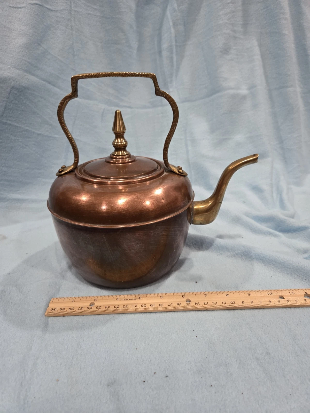 Hand Crafted Copper & Brass Kettle - photo 2