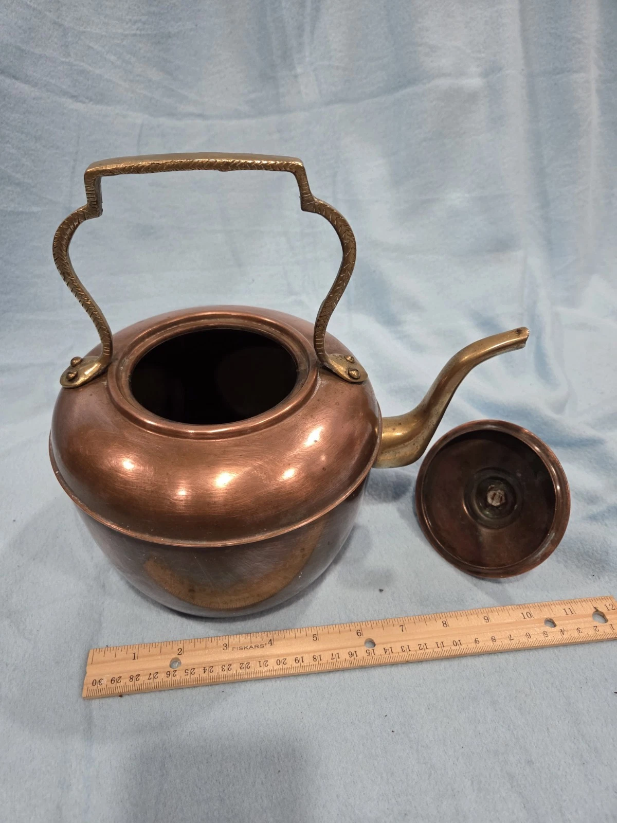Hand Crafted Copper & Brass Kettle - photo 3