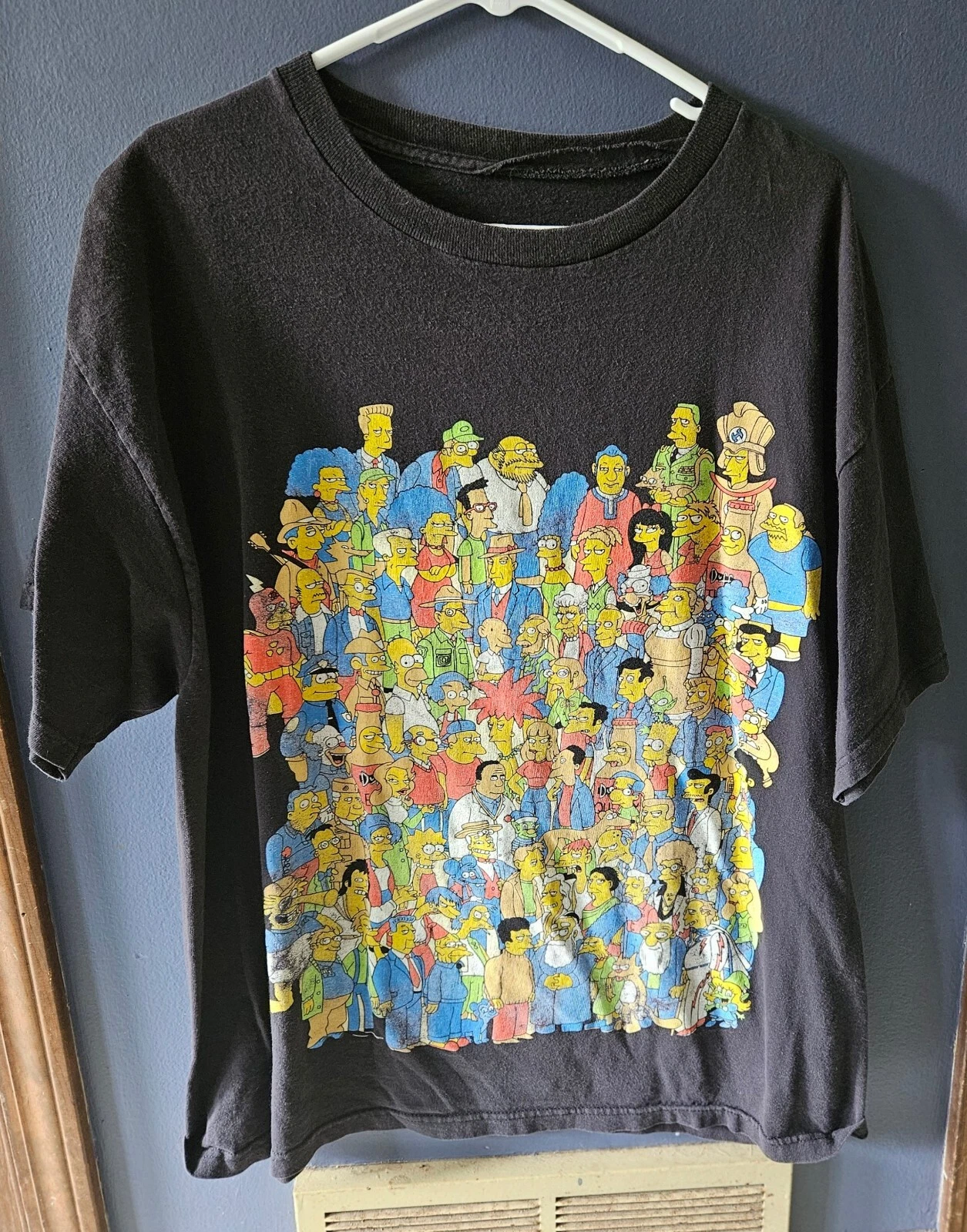 Simpsons Bart Simpson Black Cotton T-Shirt - Size L