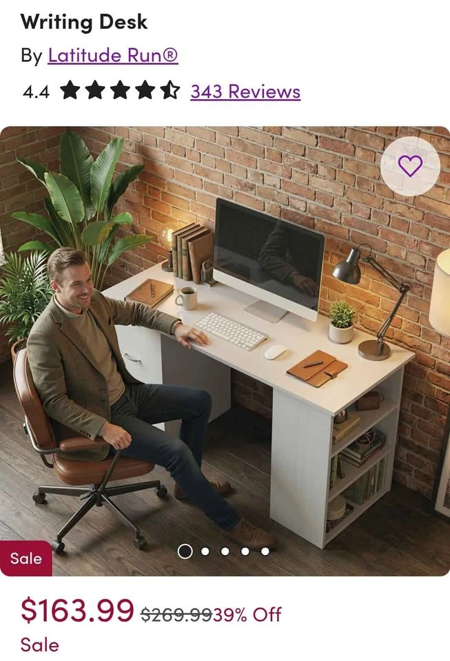 Wayfair Writing/work desk - photo 3