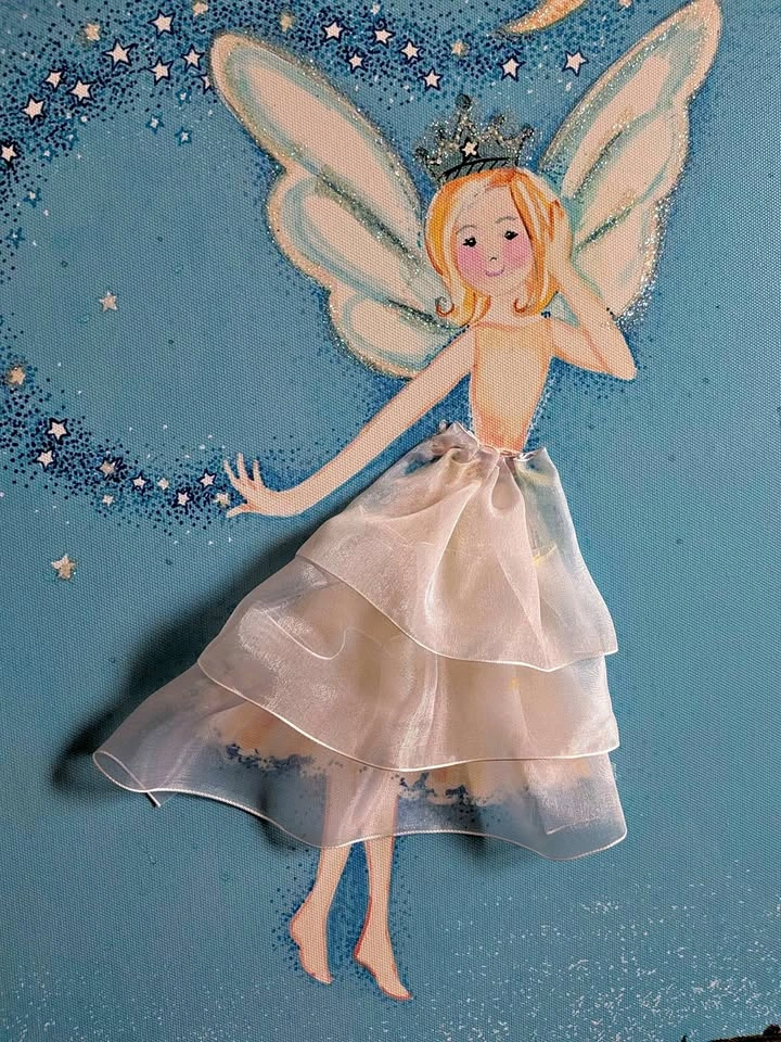 Beautiful Flying Fairy Canvas Wall Art