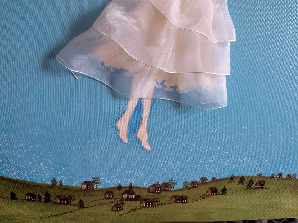 Beautiful Flying Fairy Canvas Wall Art - photo 3