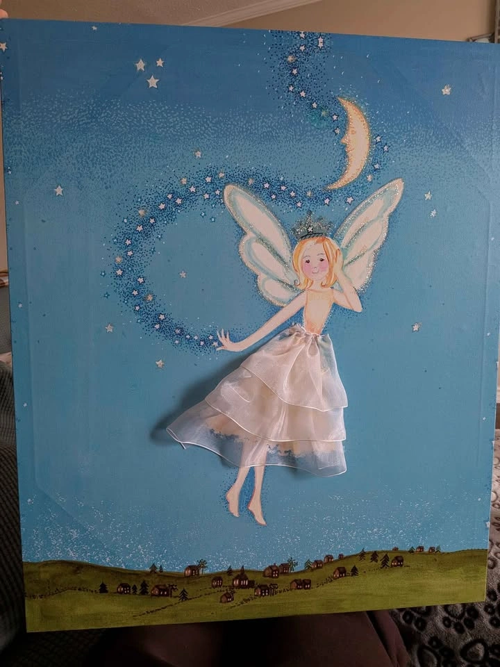 Beautiful Flying Fairy Canvas Wall Art - photo 4