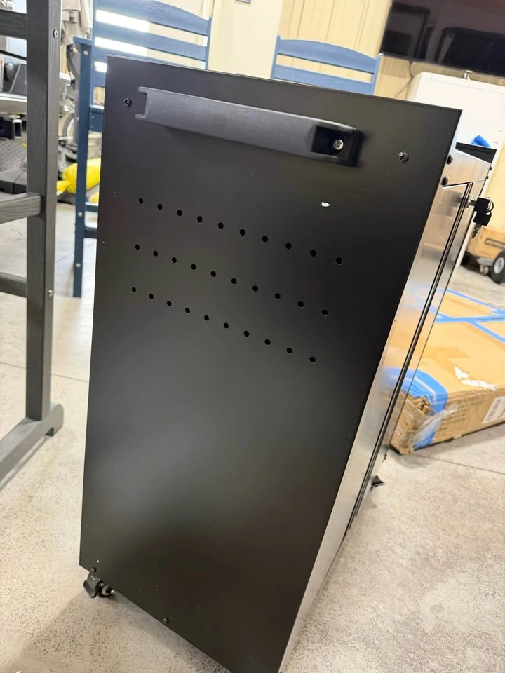 Rolling Metal Storage Cabinet w/ Shelf, Hooks, Pegboard - photo 3