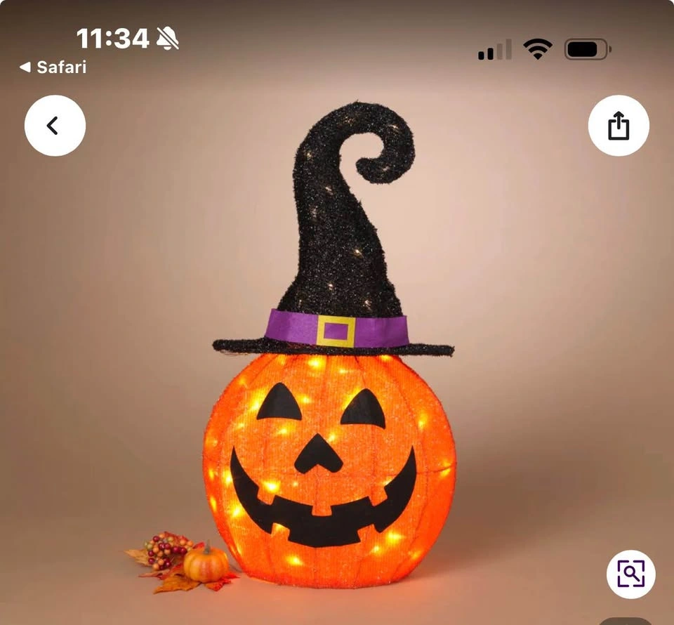 Pre-lit Pumpkin Sculpture - photo 2