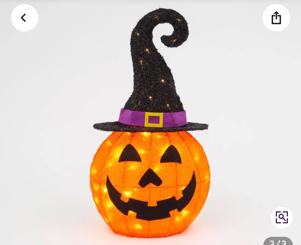 Pre-lit Pumpkin Sculpture - photo 4