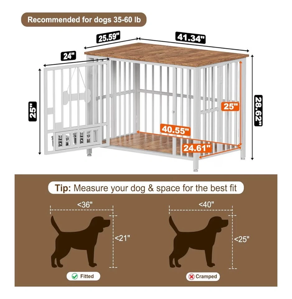 Easycom 41" Dog Crate Furniture - photo 5