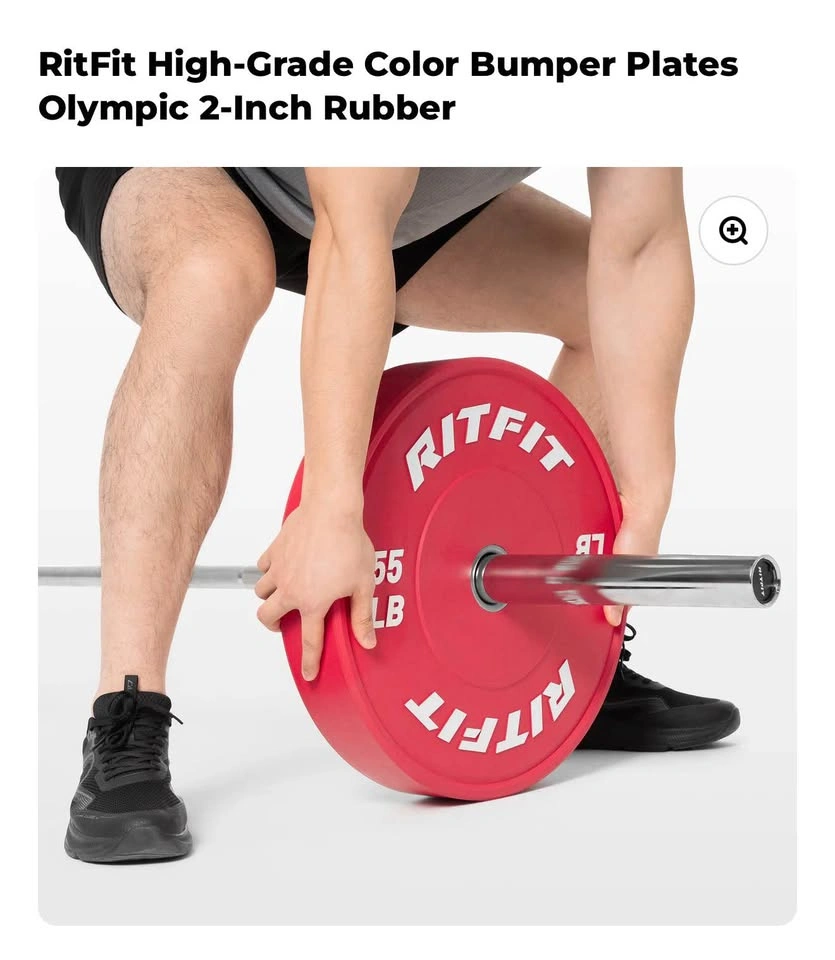 RitFit High-Grade Color Bumper Plates Olympic 2-Inch Rubber - photo 4