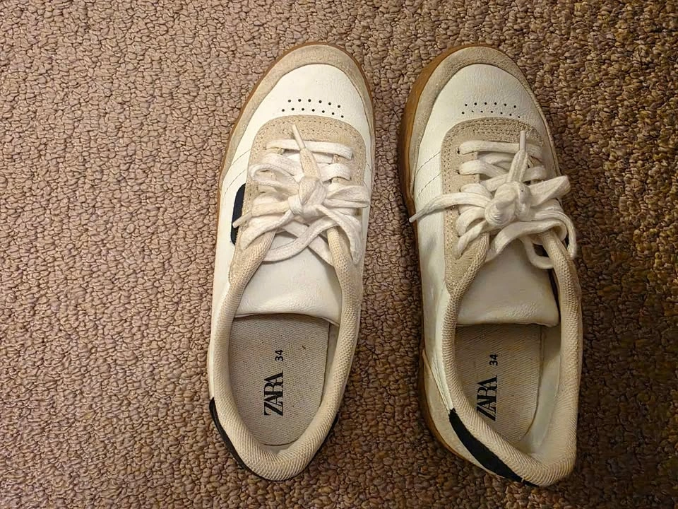Zara White Sneakers for Kids